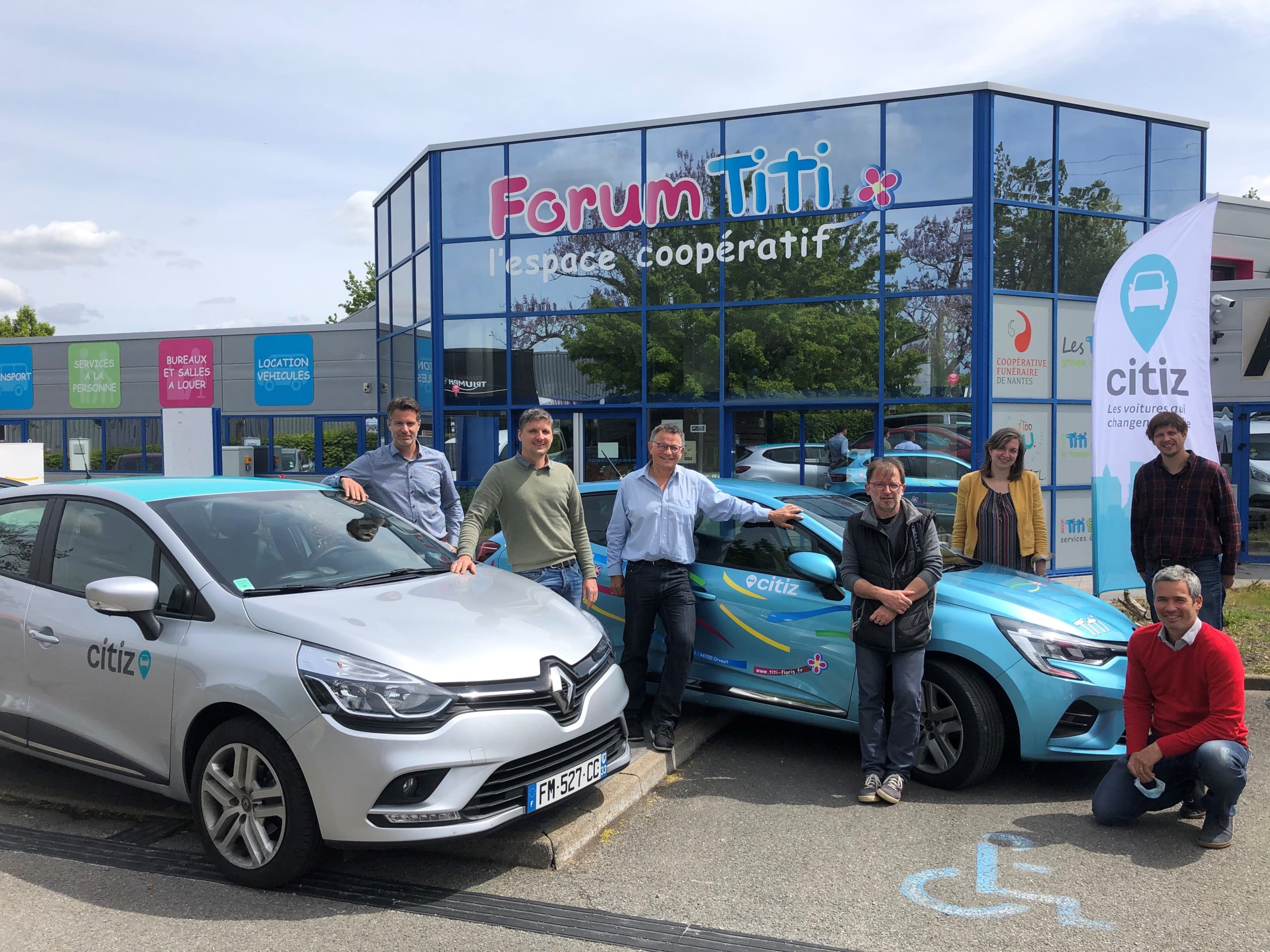 Titi Floris joins forces with Citiz to launch a new carsharing service in Nantes!